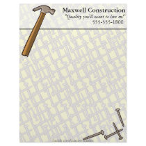 Hammer & Nails Letterhead