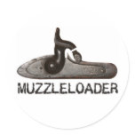 Hammer of muzzle loader, a black powder rifle sticker