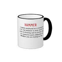 Hammer / pry bar mug