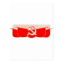 Hammer, Sickle, and Red Flags Post Cards