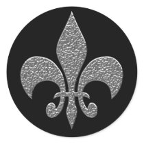 Hammered Alluminum BW Stickers