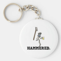 Hammered Key Chain