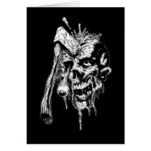 Hammered Skull Greeting Cards