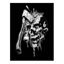 Hammered Skull Postcard
