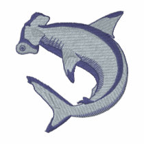 Hammerhead Shark Embroidered Polo Shirt