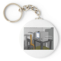 Hammering @ The PC Funny Gifts & Tees Key Chain