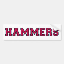 hammers bumper sticker