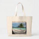 Hammock on Bora Bora Canvas Bag
