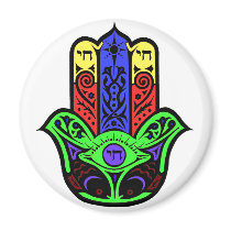 HAMSA and CHI Fridge Magnet