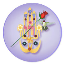 Hamsa and Flowers  Stickers