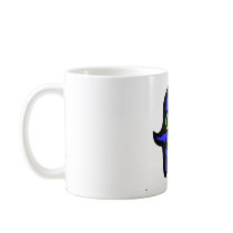 Hamsa black/yellow with shemah coffee mugs