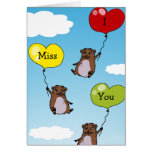 Hamster balloons, I miss you Greeting Card