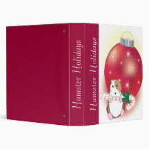 Hamster Holidays 3 Ring Binder