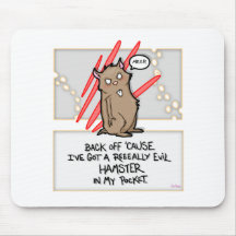Hamster mauvais ! Mouspad Tapis De Souris