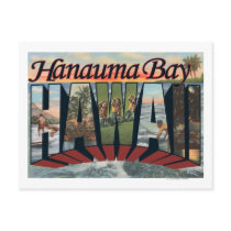 Hanauma Bay, Hawaii - Large Letter Scenes Post Cards