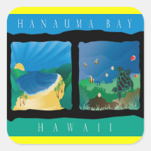 Hanauma Bay Hawaii Stickers