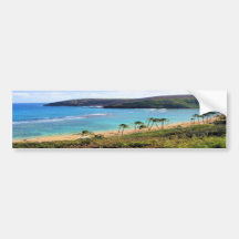 Hanauma Bay, Honolulu, Oahu, Hawaii View Bumper Stickers