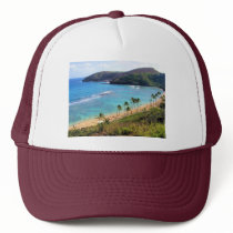 Hanauma Bay, Honolulu, Oahu, Hawaii View Mesh Hat