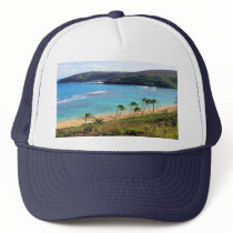 Hanauma Bay, Honolulu, Oahu, Hawaii View Trucker Hat