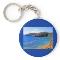 Hanauma Bay, Honolulu, Oahu, Hawaii View Keychains