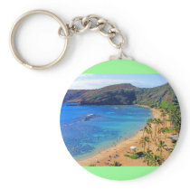 Hanauma Bay, Honolulu, Oahu, Hawaii View Key Chains