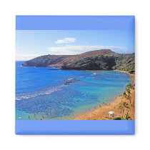 Hanauma Bay, Honolulu, Oahu, Hawaii View Fridge Magnets