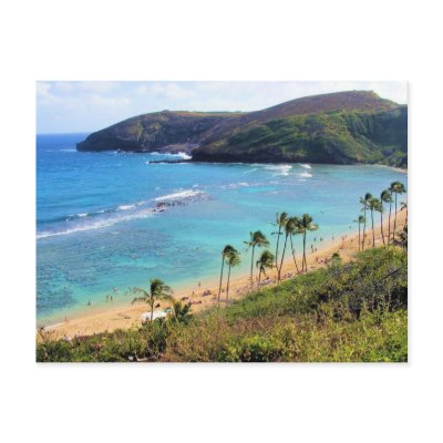 Hanauma Bay, Honolulu, Oahu, Hawaii View Post Cards by MerryGazelle
