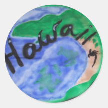 Hanauma Bay Round Sticker