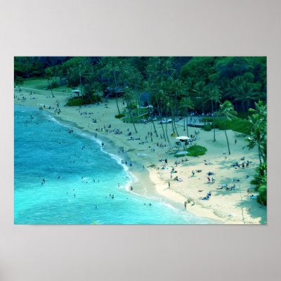 Hanauma Bay Shoreline Poster by HawaiianParadise