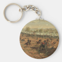 Hancock at Gettysburg by Thure de Thulstrup Key Chains