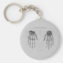 Hand Bones Details Key Chains