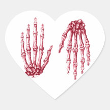 Hand bones sticker