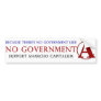 Hand Drawn Anarcho Captalist -Capitalism + Anarchy Bumper Sticker