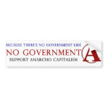 Hand Drawn Anarcho Captalist -Capitalism + Anarchy bumper stickers