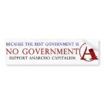 Hand Drawn Anarcho Captalist -Capitalism + Anarchy Bumper Stickers