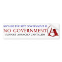 Hand Drawn Anarcho Captalist -Capitalism + Anarchy bumper stickers