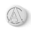 Hand Drawn Anarcho Captalist -Capitalism + Anarchy buttons