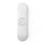 Hand Drawn Anarcho Captalist -Capitalism + Anarchy skateboards