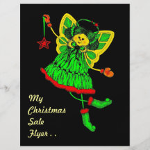 Hand Drawn Christmas Angel with Poem Flyer