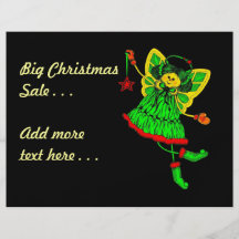 Hand Drawn Christmas Angel with Poem Flyers