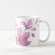 Hand-Drawn Flower Mug