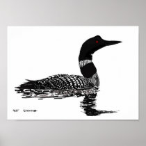 Hand drawn Loon Posters