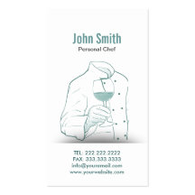 Hand Drawn Personal Chef Business Card