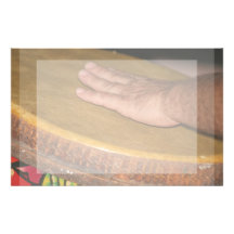 hand drum skin head with hand.jpg custom stationery