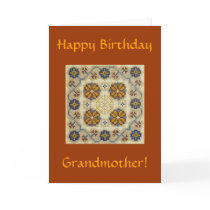 Hand embroidered greeting card