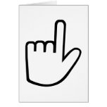 Hand finger cards