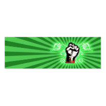 Hand Fist Fantasy (Green) Business Card Template