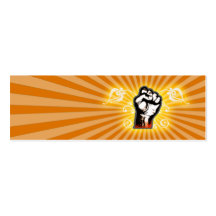 Hand Fist Fantasy (Orange) Business Card