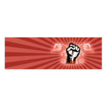 Hand Fist Fantasy (Red) Business Card Template