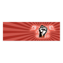 Hand Fist Fantasy (Red) Business Card Template